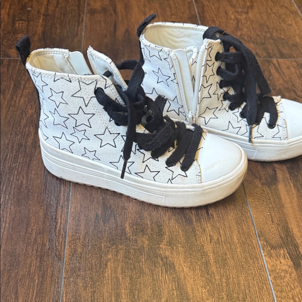 Target Black and White Star Kids Sneakers
